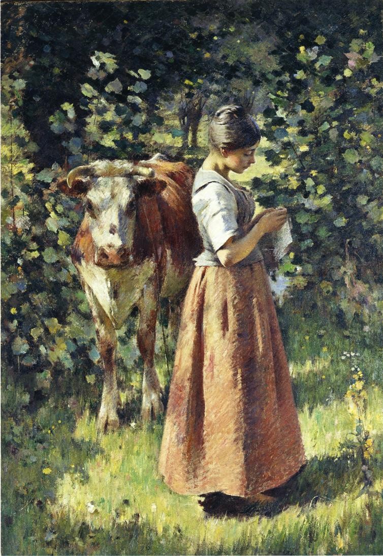 Theodore Robinson The Cowherd